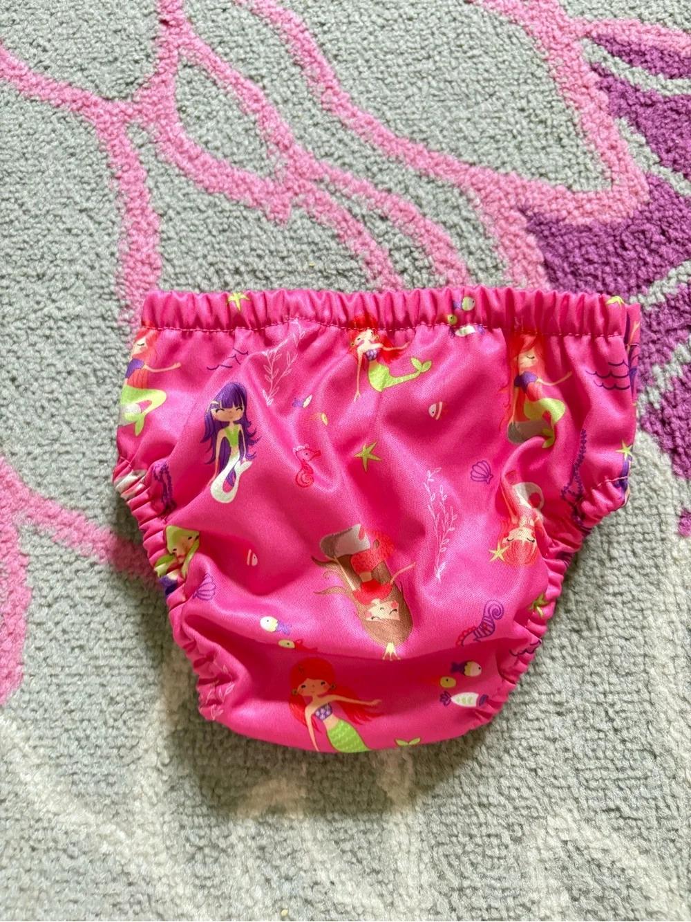 Charlie Banana Mermaid Print “Mermaid Zoe” Swim Diaper with Snaps
